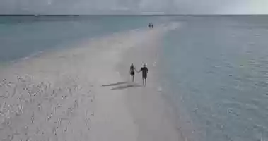 Free download Couple Walking on a Beach Filmed with a Drone (1) video and edit with RedcoolMedia movie maker MovieStudio video editor online and AudioStudio audio editor onlin