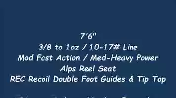 Free download CRB 76 Med-Heavy Rod - IS761MH video and edit with RedcoolMedia movie maker MovieStudio video editor online and AudioStudio audio editor onlin