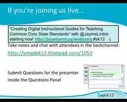 Free download Creating Digital Instructional Guides for Teaching Common Core State Standards video and edit with RedcoolMedia movie maker MovieStudio video editor online and AudioStudio audio editor onlin