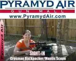 Free download Crosman BackPacker Mantis Scope Sight-In video and edit with RedcoolMedia movie maker MovieStudio video editor online and AudioStudio audio editor onlin