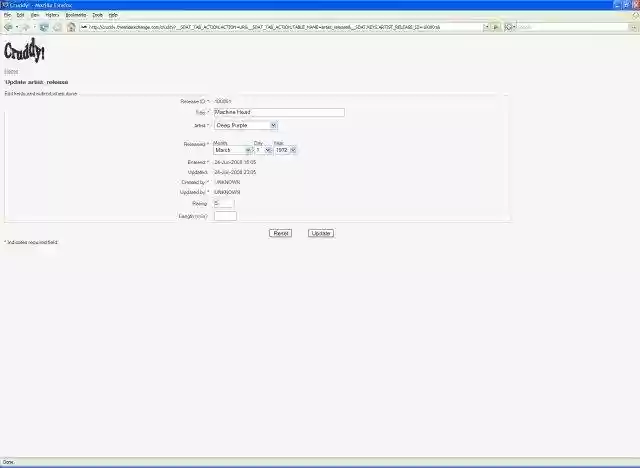 Download web tool or web app Cruddy! Download web tool or web app Cruddy!