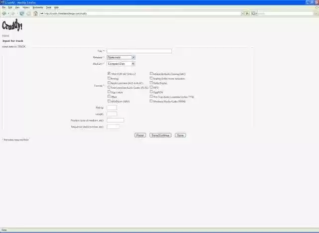 Download web tool or web app Cruddy! Download web tool or web app Cruddy!