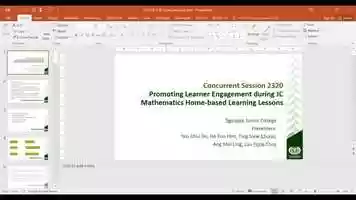 Free download CS2320 Promoting Learner Engagement during JC Mathematics Home-Based Learning Lessons video and edit with RedcoolMedia movie maker MovieStudio video editor online and AudioStudio audio editor onlin