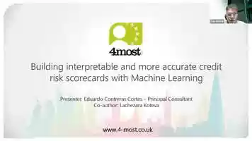 Free download CSCCC 2021 - Building Interpretable and More Accurate Credit Risk Scorecards Using Machine Learning video and edit with RedcoolMedia movie maker MovieStudio video editor online and AudioStudio audio editor onlin