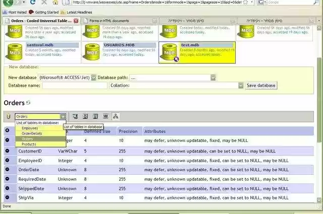 Download web tool or web app CUTE, Cooled Universal ASP Table Editor