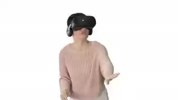 Free download Cute Young Woman Walking and Using Interactive VR Headset on White Background. | Stock Footage - Videohive video and edit with RedcoolMedia movie maker MovieStudio video editor online and AudioStudio audio editor onlin