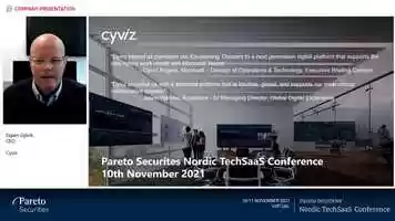 Free download Cyviz  Pareto Securities Nordic TechSaaS Conference 2021 video and edit with RedcoolMedia movie maker MovieStudio video editor online and AudioStudio audio editor onlin
