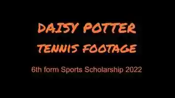 Free download Daisy Potter tennis footage for Sports Scholarship video and edit with RedcoolMedia movie maker MovieStudio video editor online and AudioStudio audio editor onlin