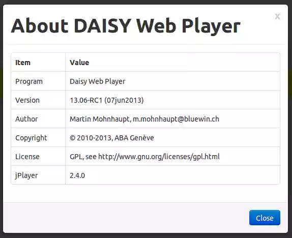 Download web tool or web app Daisy Web Player Download web tool or web app Daisy Web Player