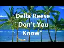 Free download Della Reese - Dont You Know video and edit with RedcoolMedia movie maker MovieStudio video editor online and AudioStudio audio editor onlin