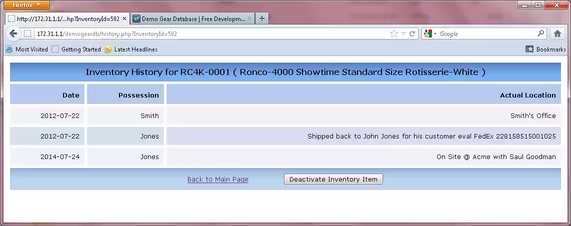Download web tool or web app Demo Gear Database Download web tool or web app Demo Gear Database