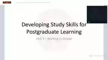 Free download Developing Study Skills for Postgraduate Learning 2604_5 video and edit with RedcoolMedia movie maker MovieStudio video editor online and AudioStudio audio editor onlin