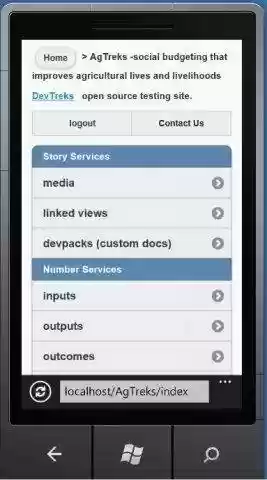 Download web tool or web app DevTreks