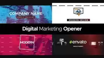 Free download Digital Marketing Opener | After Effects Template video and edit with RedcoolMedia movie maker MovieStudio video editor online and AudioStudio audio editor onlin