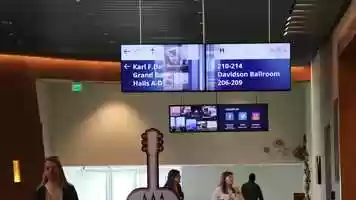 Free download Digital Signage for Convention Centers | Nashville Music City Center video and edit with RedcoolMedia movie maker MovieStudio video editor online and AudioStudio audio editor onlin