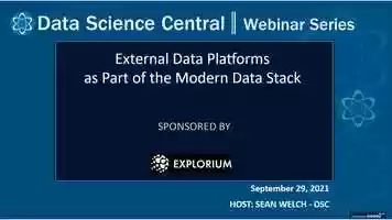 Free download DSC Webinar Series: External Data Platforms as Part of the Modern Data Stack video and edit with RedcoolMedia movie maker MovieStudio video editor online and AudioStudio audio editor onlin