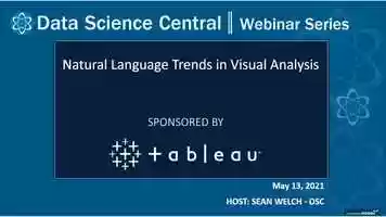 Free download DSC Webinar Series: Natural Language Trends in Visual Analysis video and edit with RedcoolMedia movie maker MovieStudio video editor online and AudioStudio audio editor onlin