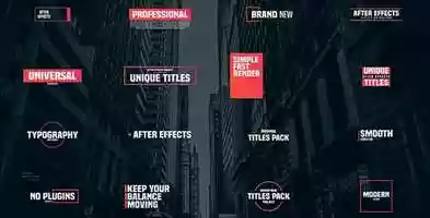 Free download Dynamic Titles | After Effects Project Files - Videohive template video and edit with RedcoolMedia movie maker MovieStudio video editor online and AudioStudio audio editor onlin