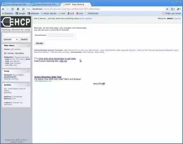 Download web tool or web app Easy Hosting Control Panel for Ubuntu Download web tool or web app Easy Hosting Control Panel for Ubuntu