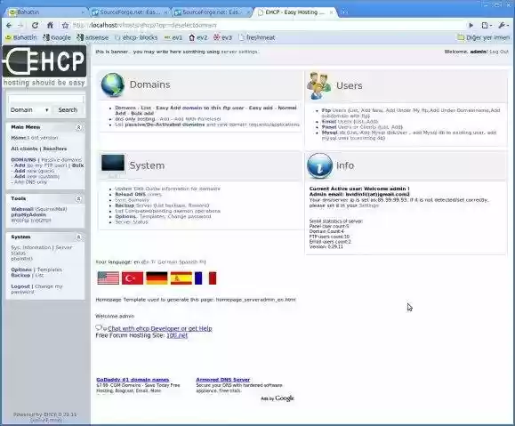 Download web tool or web app Easy Hosting Control Panel for Ubuntu Download web tool or web app Easy Hosting Control Panel for Ubuntu