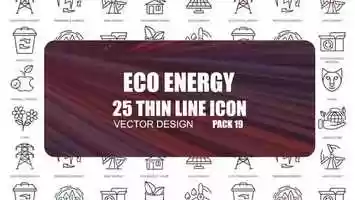 Free download Eco Energy  Thin Line Icons | After Effects Project Files - Videohive template video and edit with RedcoolMedia movie maker MovieStudio video editor online and AudioStudio audio editor onlin