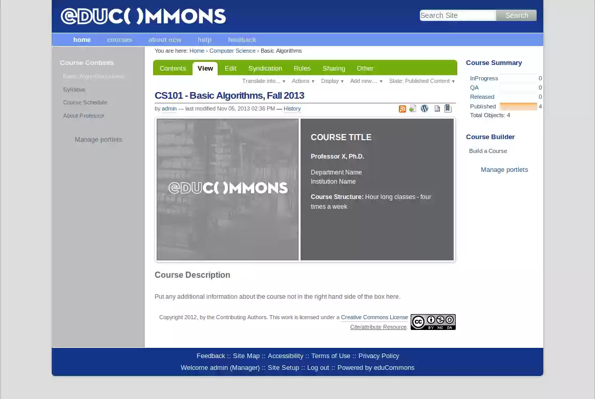 Download web tool or web app eduCommons