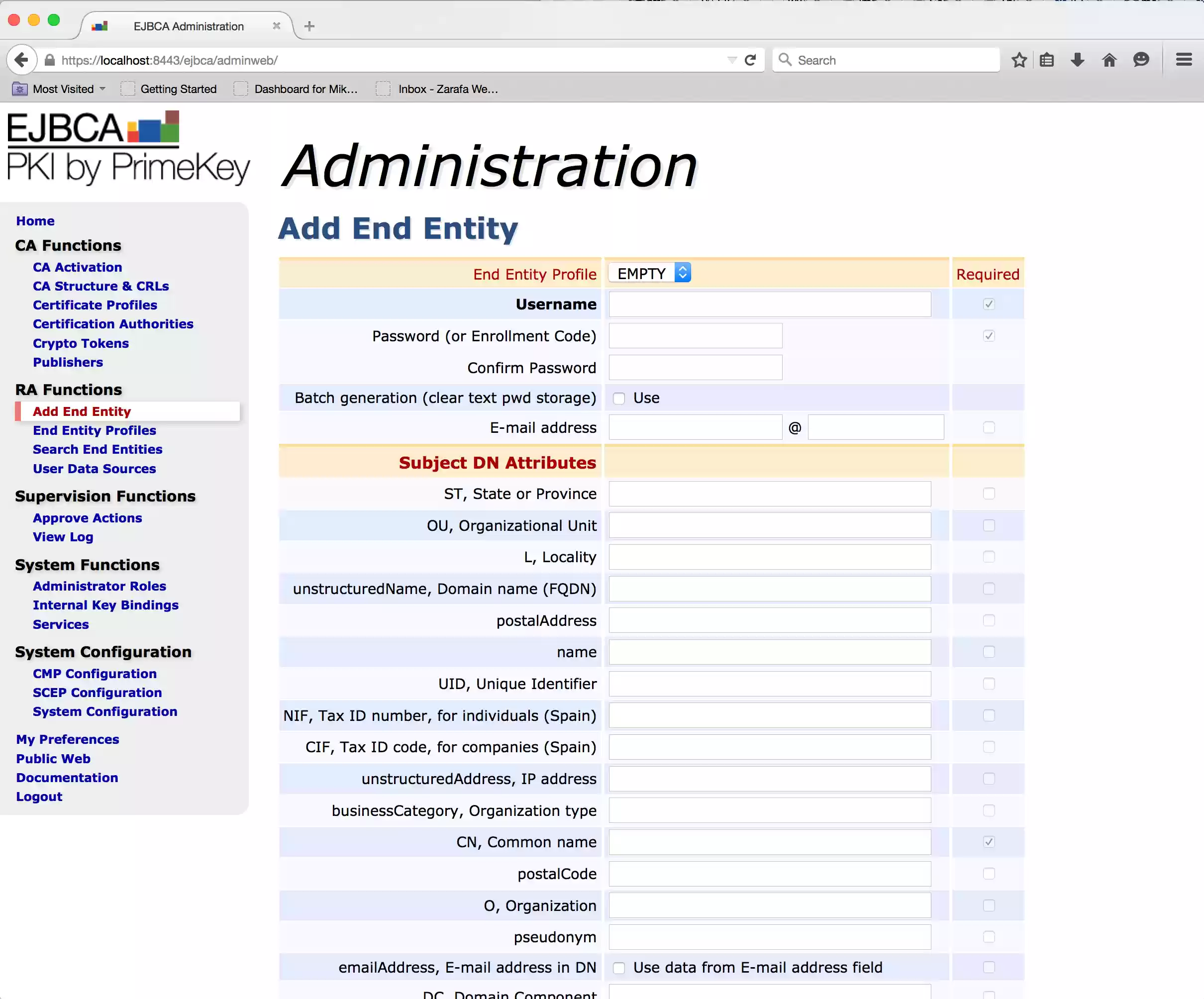 Download web tool or web app EJBCA, JEE PKI Certificate Authority
