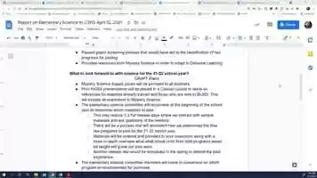 Free download Elementary Science Committee Updates Spring 2021 video and edit with RedcoolMedia movie maker MovieStudio video editor online and AudioStudio audio editor onlin