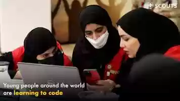 Free download Emirates Scouts learn to code at Expo2020 Dubai video and edit with RedcoolMedia movie maker MovieStudio video editor online and AudioStudio audio editor onlin