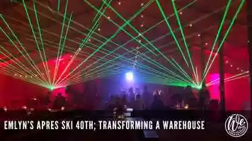 Free download Emlyns aprs-ski 40th; transforming a warehouse video and edit with RedcoolMedia movie maker MovieStudio video editor online and AudioStudio audio editor onlin