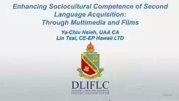 Free download Enhancing Sociocultural Competence of Second Language Acquisition: Through Multimedia and Films video and edit with RedcoolMedia movie maker MovieStudio video editor online and AudioStudio audio editor onlin