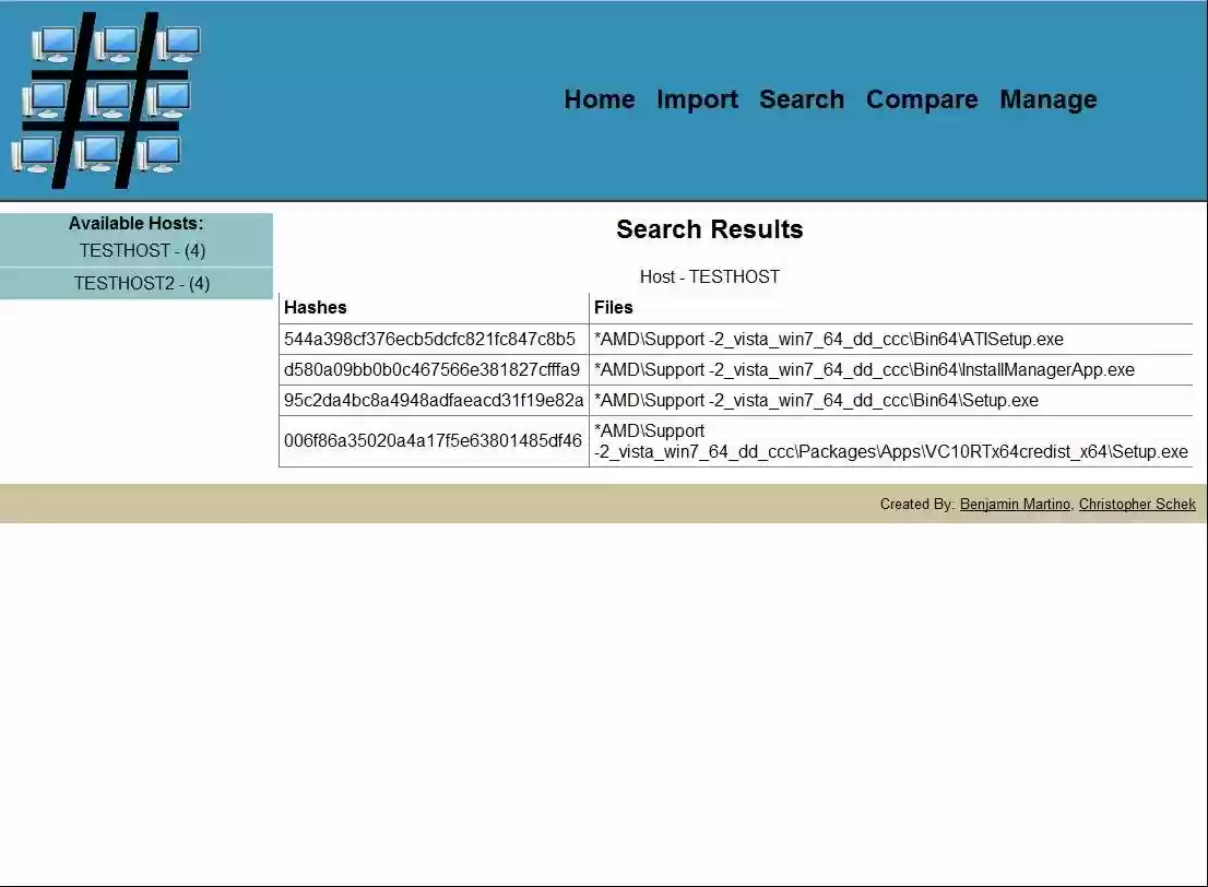 Download web tool or web app enviroHash