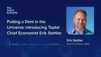 Free download Erik Stettler | Putting a Dent in the Universe: Introducing Toptal Chief Economist Erik Stettler video and edit with RedcoolMedia movie maker MovieStudio video editor online and AudioStudio audio editor onlin