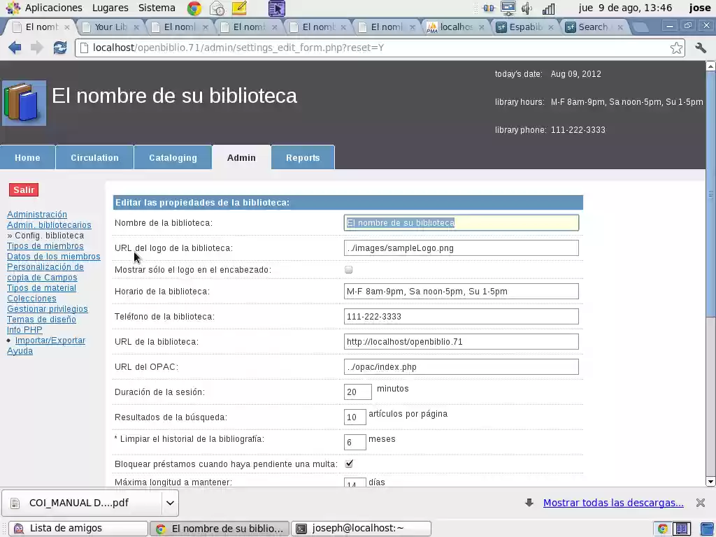 Download web tool or web app EspaBiblio 3.3 (Giordano Bruno) Download web tool or web app EspaBiblio 3.3 (Giordano Bruno)