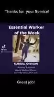 Free download Essential Worker of the Week: Marsha Johnson video and edit with RedcoolMedia movie maker MovieStudio video editor online and AudioStudio audio editor onlin