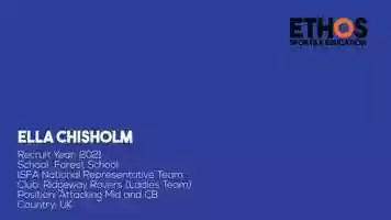 Free download Ethos Sports and Education | Ella Chisholm video and edit with RedcoolMedia movie maker MovieStudio video editor online and AudioStudio audio editor onlin