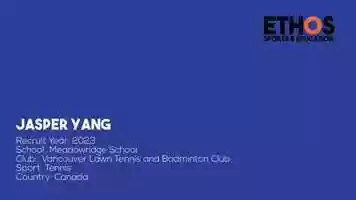 Free download Ethos Sports and Education | Jasper Yang video and edit with RedcoolMedia movie maker MovieStudio video editor online and AudioStudio audio editor onlin