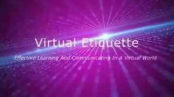 Free download Etiquette in Virtual Meetings and Learning Environments video and edit with RedcoolMedia movie maker MovieStudio video editor online and AudioStudio audio editor onlin