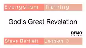 Free download Evangelism Training - Lesson 3 - Gods Great Revelations video and edit with RedcoolMedia movie maker MovieStudio video editor online and AudioStudio audio editor onlin