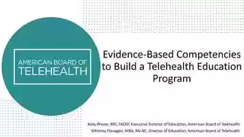 Free download Evidence-Based Competencies to Build a Telehealth Education Program.mp4 video and edit with RedcoolMedia movie maker MovieStudio video editor online and AudioStudio audio editor onlin