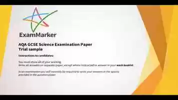 Free download ExamMarker Science trial sample video and edit with RedcoolMedia movie maker MovieStudio video editor online and AudioStudio audio editor onlin