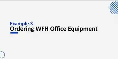 Free download Example 3: Ordering WFH Office Equipment video and edit with RedcoolMedia movie maker MovieStudio video editor online and AudioStudio audio editor onlin