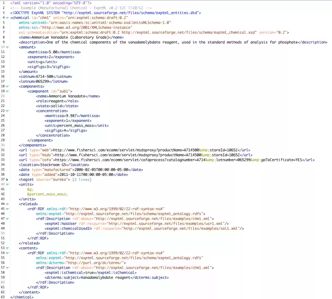 Download web tool or web app ExptML: A Markup Language for Science