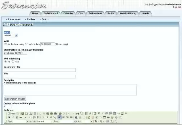 Download web tool or web app Extranator