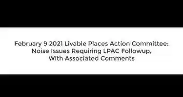 Free download Feb 9, Livable Places Action Committee: Noise video and edit with RedcoolMedia movie maker MovieStudio video editor online and AudioStudio audio editor onlin
