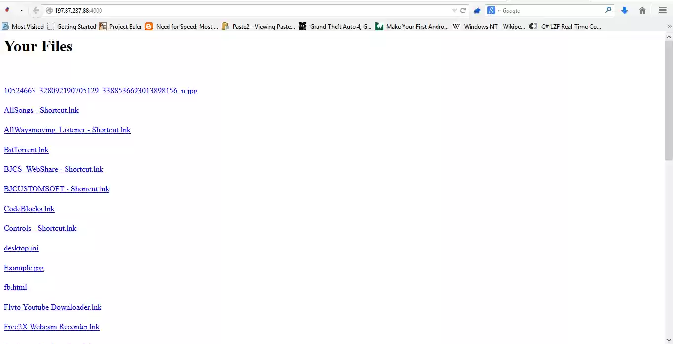 Download web tool or web app File Sharer via Web