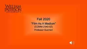Free download Film As a Medium - Week 1, Lecture 1 video and edit with RedcoolMedia movie maker MovieStudio video editor online and AudioStudio audio editor onlin