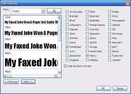 Download web tool or web app FindThatFont!
