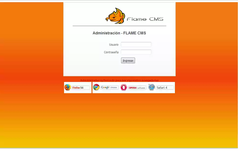 Flame Cms Project