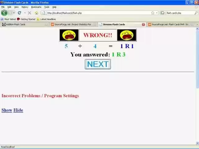 Download web tool or web app Flash Cards PHP